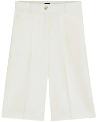 BOSS - Pressed-Crease Wide-Leg Shorts - Lyst