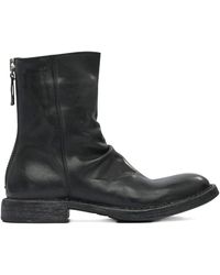 Moma - Zip-Detail Slouch Ankle Boots - Lyst