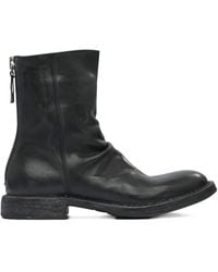 Moma - Zip-Detail Slouch Ankle Boots - Lyst