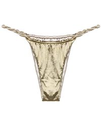 Isa Boulder - Braided-straps Reversible Bikini Bottoms - Lyst