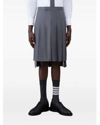 Thom Browne - Super 120's Twill Backstrap Pleated Skirt - Lyst