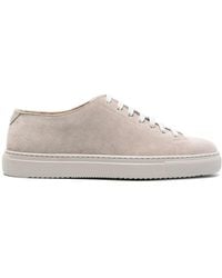 Doucal's - Baskets En Daim À Logo Embossé - Lyst