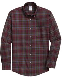 Brooks Brothers - Geruit Button-Down Overhemd - Lyst