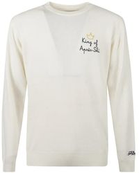 MC2 Saint Barth - Heron Embroidery-Detail Wool Sweatshirt - Lyst