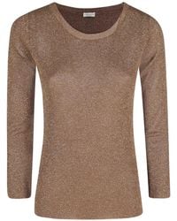 Roberto Collina - Metallic-Finish T-Shirt - Lyst