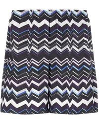 Missoni - Zigzag-Pattern Swim Shorts - Lyst