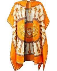 Burberry Archive-print Scarf Cape - Orange