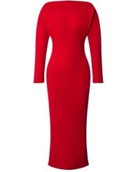 Alberta Ferretti - Slash-Neck Midi Dress - Lyst