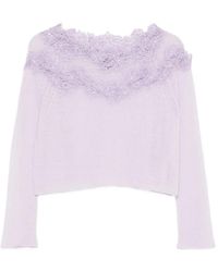 Ermanno Scervino - Floral Lace Sweater - Lyst