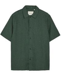 Les Deux - Textured Short-Sleeved Shirt - Lyst