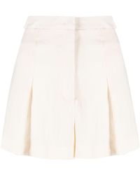 Patrizia Pepe - Cut-out High-waisted Shorts - Lyst