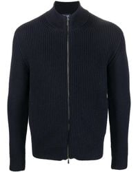 Drumohr - Wool Zip-Up Cardigan - Lyst