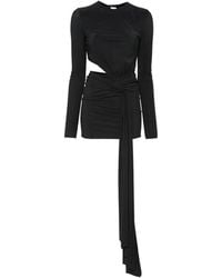 Amazuìn - Cut-Out Draped-Detail Mini Dress - Lyst