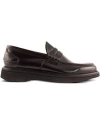 Green George - Penny-Bar Leather Loafers - Lyst
