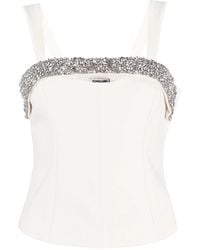 Jonathan Simkhai - Crystal-Embellished Corset Top - Lyst