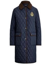 Ralph Lauren - Quilted Crest-Patch Jacket - Lyst
