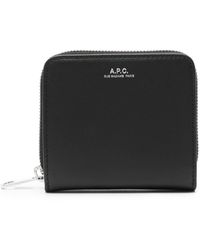 A.P.C. - Emmanuelle Compact Leather Wallet - Lyst