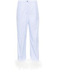 Miu Miu - Straight Broek Met Krijtstreep - Lyst