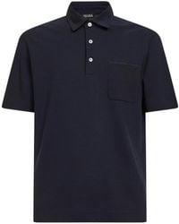 ZEGNA - Cotton Polo Shirt - Lyst