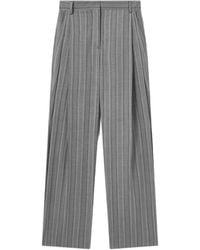 Stella McCartney - Striped Lightweight Straight Trousers - Lyst