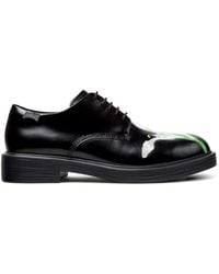 Camper - Twins Floral-Print Leather Lace-Up Shoes - Lyst