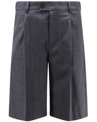 DUNST - Pleated Bermuda Shorts - Lyst