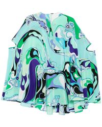 PUCCI - Orchidee-Print Silk Dress - Lyst