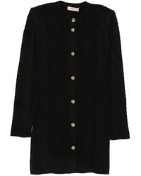 Twinset - Robe Courte En Maille Torsadée - Lyst