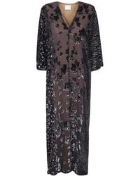 Pierre Louis Mascia - Maxikleid Im Patchwork-Look - Lyst
