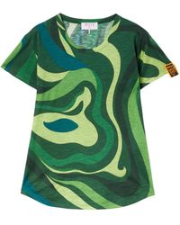 Emilio Pucci - Abstract-Print T-Shirt - Lyst