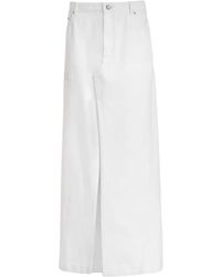 Dolce & Gabbana - Long Denim Skirt - Lyst
