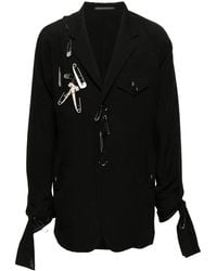 Yohji Yamamoto - Blazer Con Decorazione - Lyst