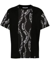 Versace Jeans Couture - Chain Couture Cotton T-Shirt - Lyst