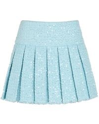 Alice + Olivia - Pleated Mini Skirt - Lyst