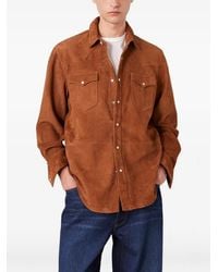 Officine Generale - Marshell Suede Western Jacket - Lyst