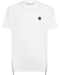 Philipp Plein - T-shirt en coton à logo appliqué - Lyst