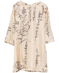 Alysi - Floral-Print Tie-Fastening Blouse - Lyst