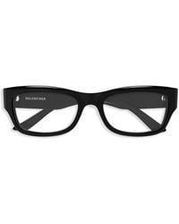 Balenciaga - Brille Mit Eckigem Gestell - Lyst