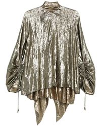 Lanvin - Button Asymmetric Top - Lyst