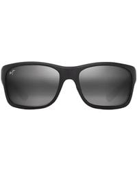 Maui Jim - 'Ano Nui Rectangle-Frame Sunglasses - Lyst