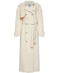 GIUSEPPE DI MORABITO - Double-Breasted Belted Coat - Lyst