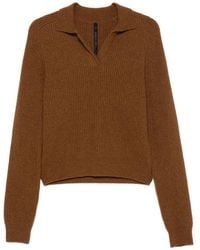 Petar Petrov - Safe Mode Ribbed-Knit Polo Sweater - Lyst