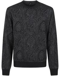 Etro - Jersey Con Motivo De Cachemira En Jacquard - Lyst