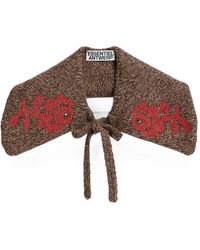 Essentiel Antwerp - Bead-Embellished Floral-Motif Collar - Lyst