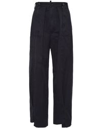 DSquared² - Cotton Straight-Leg Trousers - Lyst
