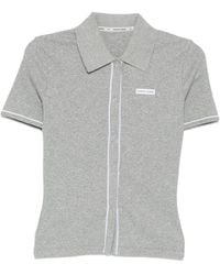 Marine Serre - Ribbeb Jersey Polo Shirt - Lyst