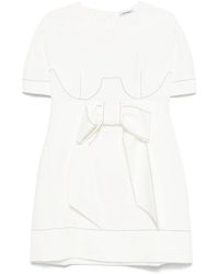 Parlor - Robe Courte À Coutures Contrastantes - Lyst
