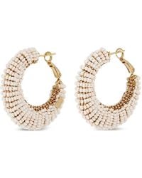 Gas Bijoux - Izzia Beaded Hoop Earrings - Lyst