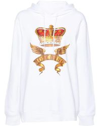 Moschino - Crown-Print Hoodie - Lyst