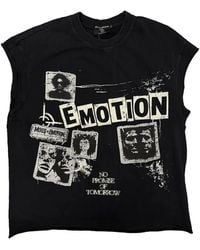 Mixed Emotions - Newspaper Graphic-Print Sleeveless T-Shirt - Lyst
